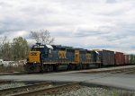 CSX 6390 leads train F729-01 